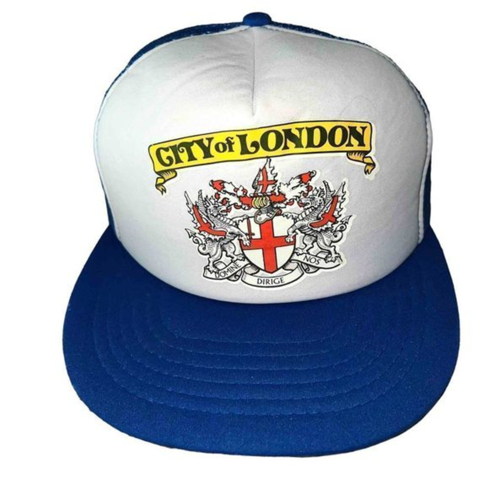 Vintage City of London Foam Mesh snapback Trucker hat‎
